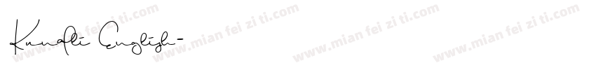 Kundli English字体转换